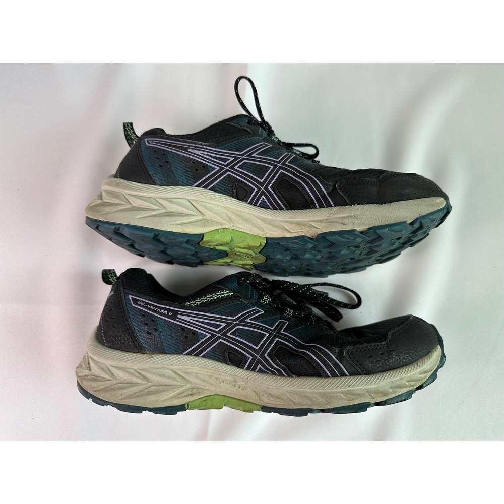 Asics Gel-Venture 9 Trail Running Shoes Cushioned Athletic Black Size 9 Womens‎